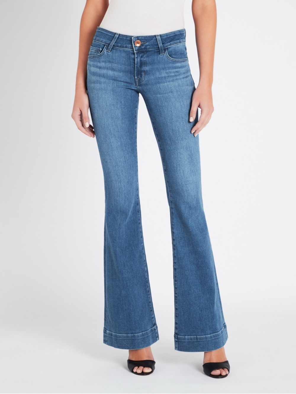 J Brand Love Story 70s Vibes Low Rise Flare Jeans in Lovesick size 27